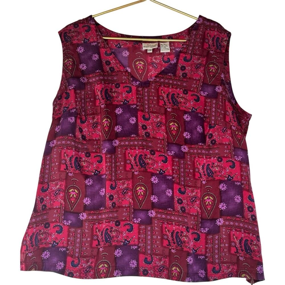 Newport News 100% Silk vintage top